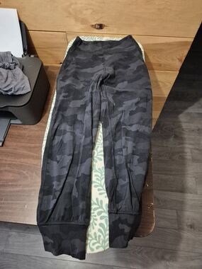 lululemon athletica Black Gray Camo Track Pants